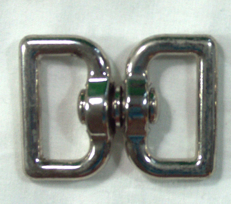 #2017 Nickle Plate Square Eye Double Swivel 1"