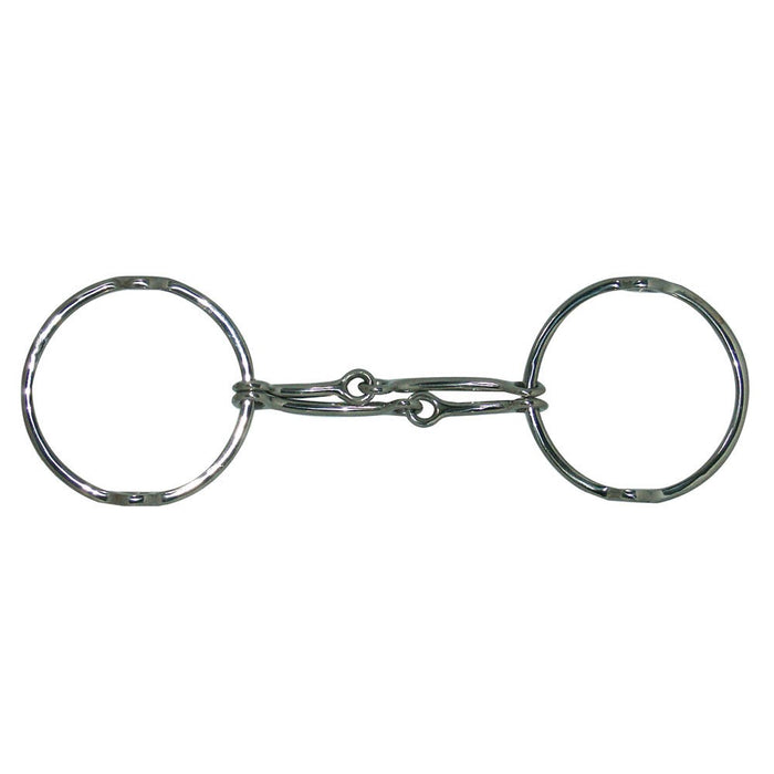 Coronet Loose Ring Stainless Steel Double Jointed Gag Horse Bit 5"