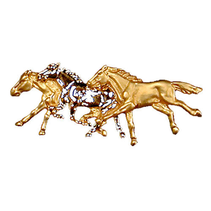 Three Horses Stock Pin