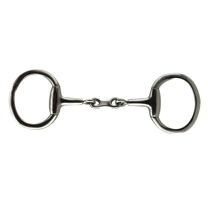 Robart Pinchless Stainless Steel Eggbutt French Link Snaffle Bit 5"