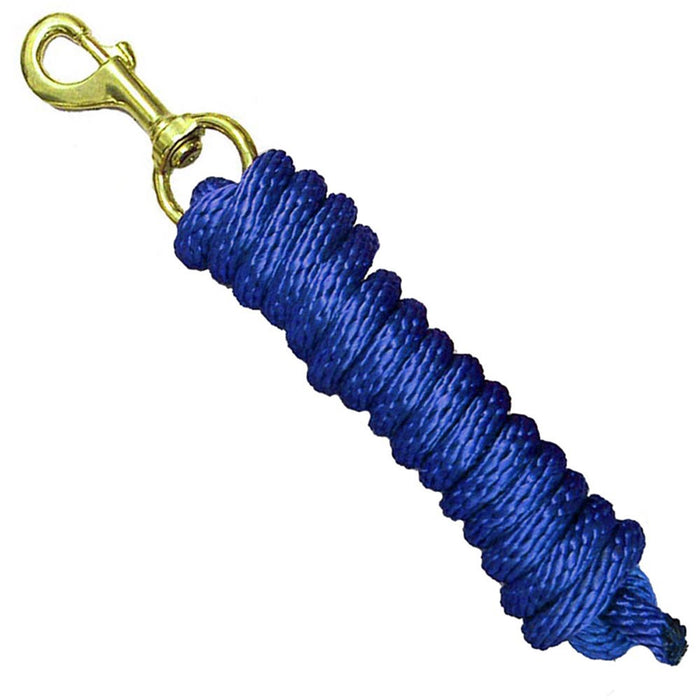 Poly Lead Rope with 24" Brass Plated Chain