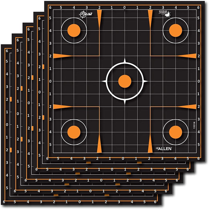 EZ Aim Adhesive Splash Sight-In Grid 12 x 12 - 5/Pack