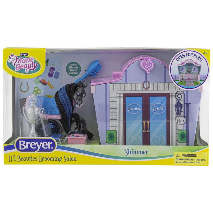 Breyer Li'l Beauties Playset Shimmer Grooming Salon 7431