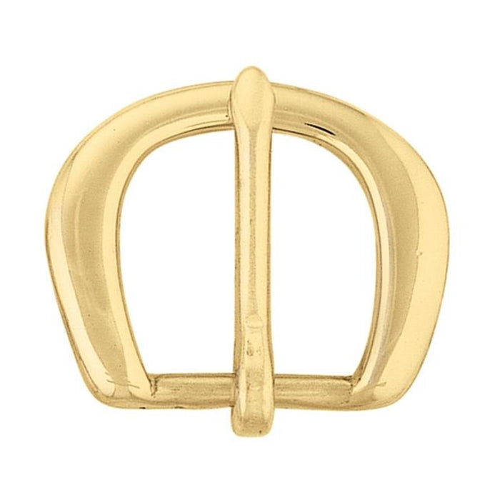 #5 Solid Brass High Plush Buckle 3/4"