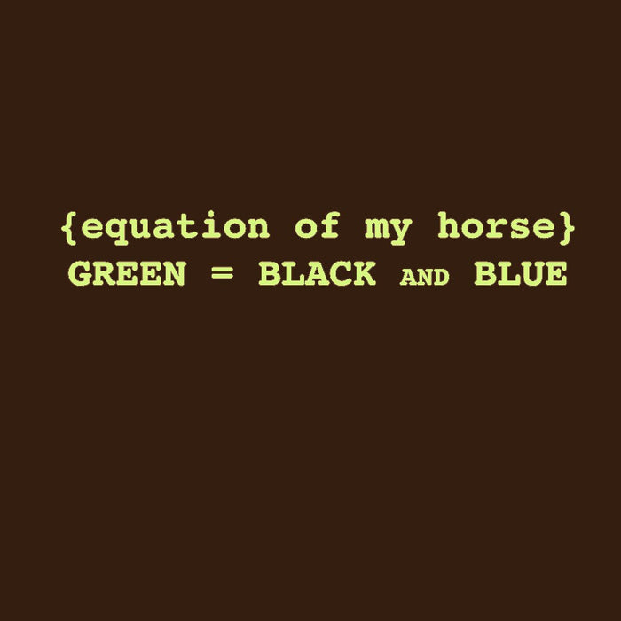 "Equation of my Horse" Humorous T-Shirt - Chocolate