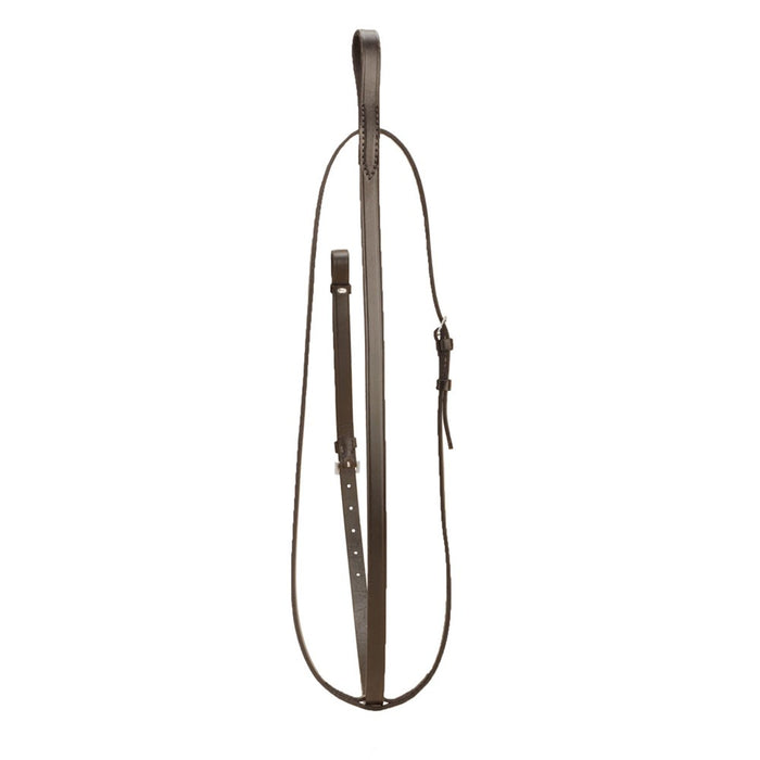 3/4" Bridle Leather Standing Martingale with Nickel Hardware