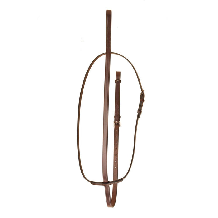 3/4" Bridle Leather Standing Martingale with Nickel Hardware